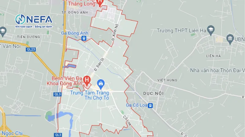 Các khu vực Nefa giao quạt thông gió tại huyện Đông Anh