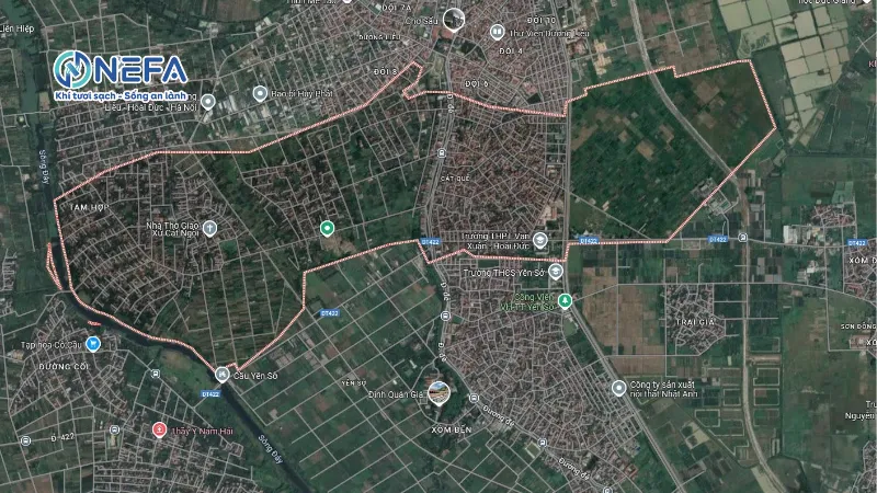 Các khu vực Nefa giao quạt thông gió tại huyện Hoài Đức