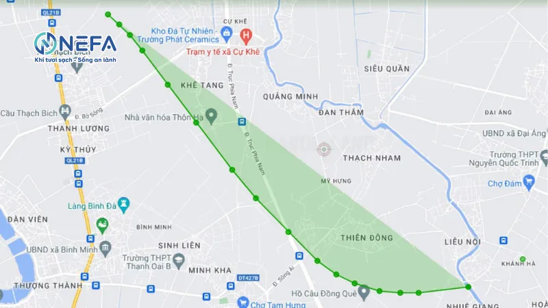 Các khu vực Nefa giao quạt thông gió tại quận Thanh Oai