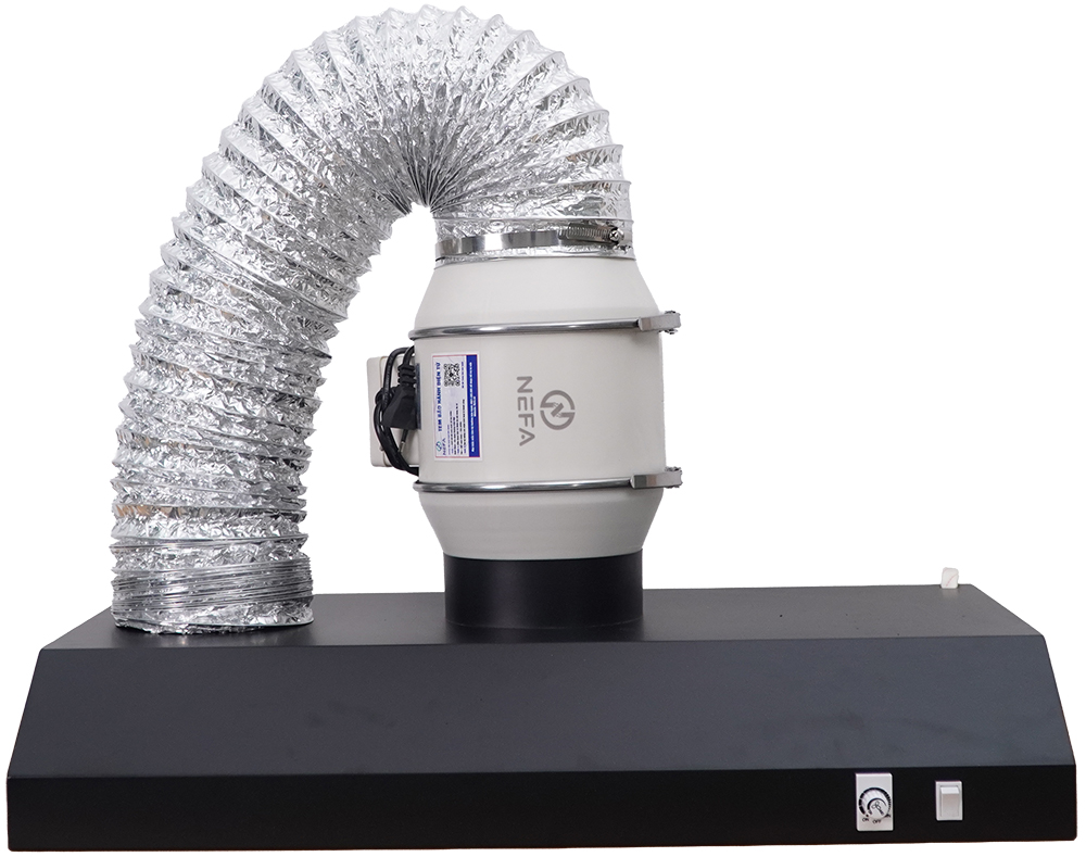 Combo Quạt Hút Mùi Máng Sơn Tĩnh Điện NEFA HF Plus (Có chiết áp)