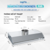 Thông số Quạt Hút Mùi Máng Chụp Inox NEFA HF Plus