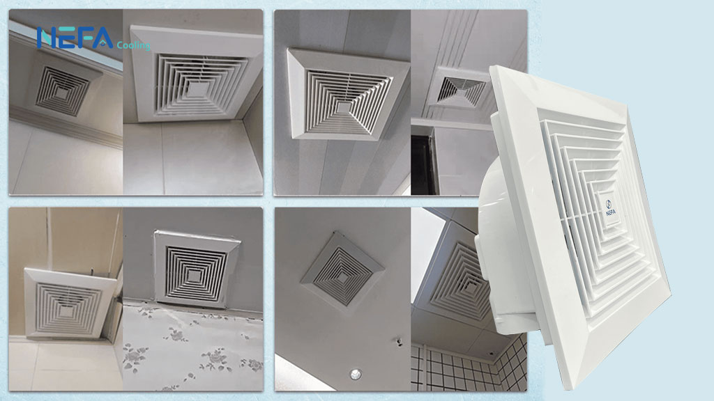 Quạt thông gió công nghiệp âm trần Nefa Cooling Quạt thông gió công nghiệp âm trần Nefa Cooling
