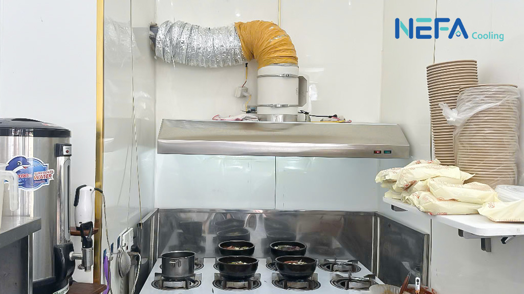 Mua quạt thông gió nhà hàng, quán ăn tại NEFA Cooling.