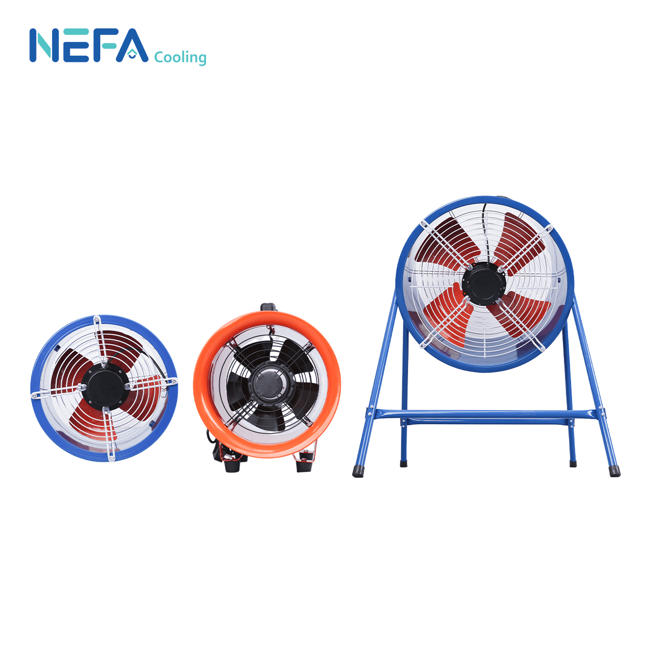 Quạt hút hướng trục công nghiệp NEFA SFG3-2 được thiết kế có màng chắn bảo vệ ở 3 phiên bản.