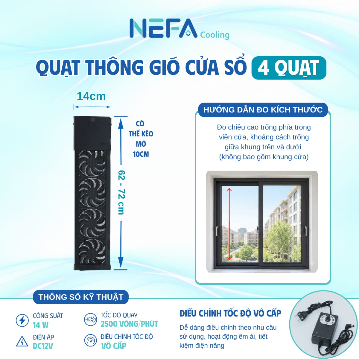 Hướng dẫn lắp đặt quạt NEFA BFS-YB-4.